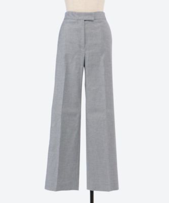 ワイドストレートパンツ　ＳＴＲＥＴＣＨ　ＬＩＮＥＮ