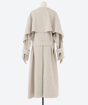 LINEN COLLARIESS TRENCH CT | HAVEL