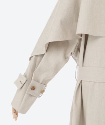 LINEN COLLARIESS TRENCH CT | HAVEL