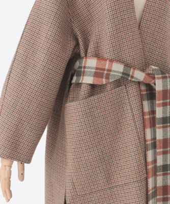 REVERIBLE CHECK COAT | HAVEL studio (Women 