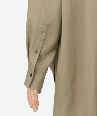 WOOL BLEND TWILL SHIRT | HAVEL studio (Women