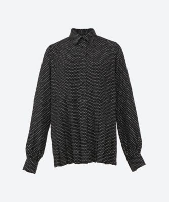 ＜J&M DAVIDSON (Women)＞ＣＬＡＳＳＩＣ　ＣＯＬＬＡＲ　ＢＯＸ　ＰＬＥＡＴ　ＢＬＯＵＳＥ