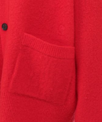 ウールナイロンエンブロカーディガン