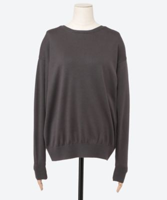 SLOANE (Women)/スローン １８Ｇ天竺強撚コットン２ＷＡＹニットプルオーバー