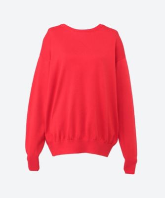 ＜SLOANE (Women)＞１８Ｇ天竺強撚コットン２ＷＡＹニットプルオーバー