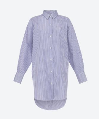 ＜HAVEL studio (Women) ＞ＢＩＧ　ＤＲＥＳＳ　ＳＨＩＲＴ　ＳＴＲＩＰＥ