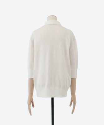 ＬＩＮＥＮ　ＰＯＬＯ　ＫＮＩＴ