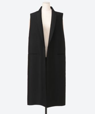 【HAVEL studio/ハーヴェル スタジオ】WOOL LONG VEST C／SI FORMAL VEST | HAVEL studio (Women) /ハーヴェル