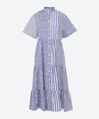 ＜J&M DAVIDSON (Women)＞ＰＡＮＥＬ　ＳＴＡＮＤ　ＣＯＬＬＡＲ　ＳＨＩＲＴ　ＤＲＥＳＳ