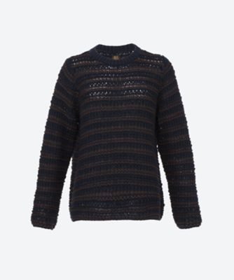 ＜BATONER (Women)＞ＬＯＷ　ＧＡＵＧＥ　ＭＩＸ　ＹＡＲＮ　ＣＲＥＷ　ＮＥＣＫ