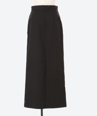 LOEFFロエフ イセタンサローネ別注ロングスカート黒ブラックサイズ1ポケット有 スカート PE TWL TT MAXI | LOEFF (Women)/ロエフ | 三越
