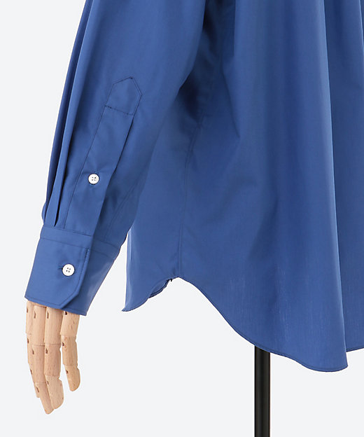 コットン ブロード バンドカラーシャツ | LOEFF (Women)/ロエフ コットン ブロード バンドカラーシャツ | LOEFF (Women)/ロエフ