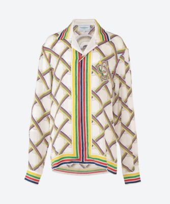 ＜CASABLANCA (Women)＞シャツ　ＣＵＢＡＮ　ＣＯＬＬＡＲ　ＬＯＮＧ　ＳＬＥＥＶＥ　ＳＨＩＲＴ