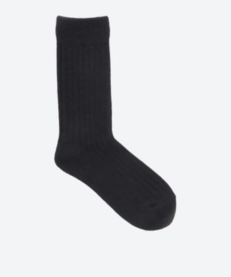 ＜ROTOTO(R) (Women)＞ソックス　ＣＯＴＴＯＮ　ＷＯＯＬ　ＲＩＢＢＥＤ　ＣＲＥＷ　ＳＯＣＫＳ