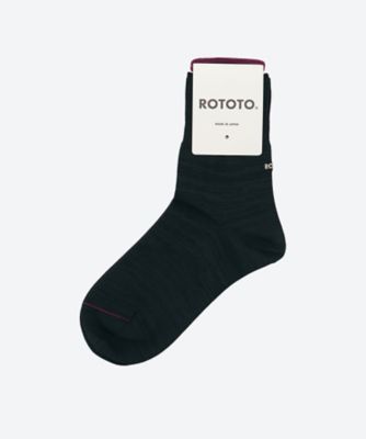 ＜ROTOTO(R) (Women)＞ソックス　ＯＲＧＡＮＩＣ　ＣＯＴＴＯＮ　＆　ＲＥＣＹＣＬＥ　ＰＯＬＹＥＳＴＥＲ　ＭＩＮＩ　ＣＲＥＷ　ＳＯＣＫＳ