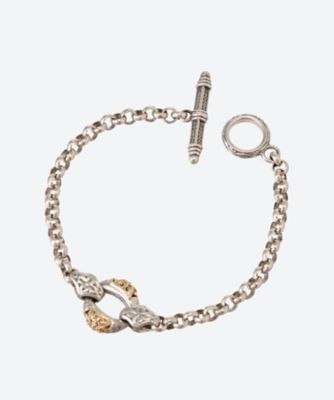 ブレスレット　Ｓｉｌｖｅｒ　Ｂｒａｃｅｌｅｔ　９２５ｏ　ｗｉｔｈ　Ｓｏｌｉｄ　Ｇｏｌｄ　Ｋ１８