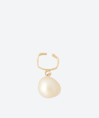 ＜mariko tsuchiyama (Women)＞イヤーカフ　Ｏｎｅ　ｔｈｉｎｇ　ｅａｒ　ｃｕｆｆ　Ｇｏｌｄ　ｐｅａｒｌ　※シングル