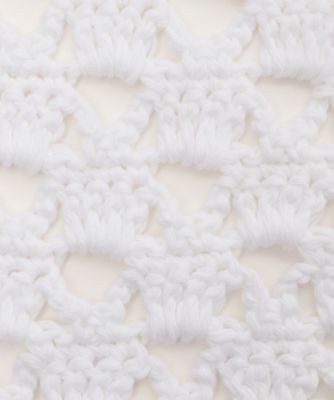 ニットトップス CROCHET BALOON SLEEVE
