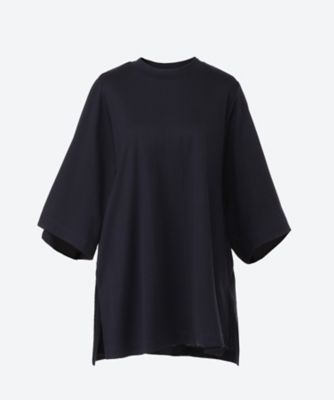 ＜三越伊勢丹/公式＞ DOMELLE (Women)/ドメル Tシャツ OVER SIZE RIB T-SHIRT NAVY トップス【三越伊勢丹/公式】