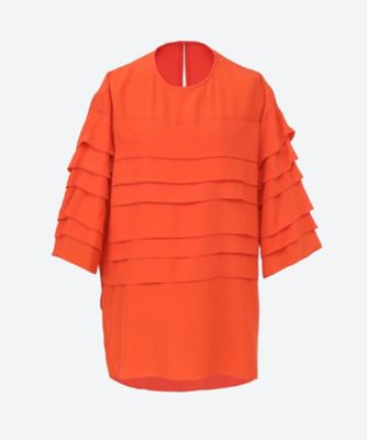 ＜三越伊勢丹/公式＞ DOMELLE (Women)/ドメル ブラウス DRAPE TIERED BLOUSE ORANGE トップス【三越伊勢丹/公式】