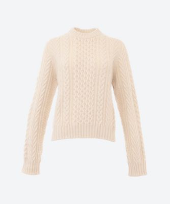 ＜Johnstons of Elgin＞セーター　ＤＯＮＥＧＡＬ　ＣＨＵＮＫＹ　ＣＡＢＬＥ　ＳＷＥＡＴＥＲ　Ｓ