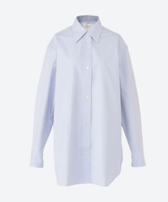 ＜STUDIO NICHOLSON (Women)＞ブラウス　ＳＡＮＴＯＳ　ＯＶＥＲＳＨＩＲＴ　ＷＩＴＨ　ＬＯＧＯ　ＥＭＢＲＯＩＤＥＲＹ