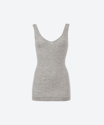 ＜MALU (Women)＞タンクトップ　Ｄｏｕｂｌｅ　Ｖ－ｎｅｃｋ　ｃａｍｉ　ｔａｎｋ