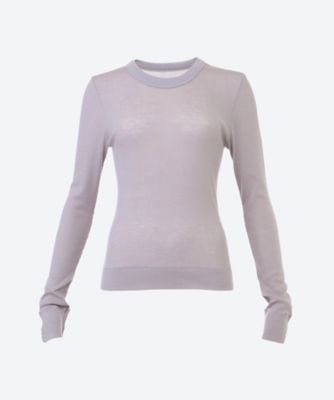 ＜MALU (Women)＞カットソー　Ｃｒｅｗ　ｎｅｃｋ　ｌｏｎｇ　ｓｌｅｅｖｅ