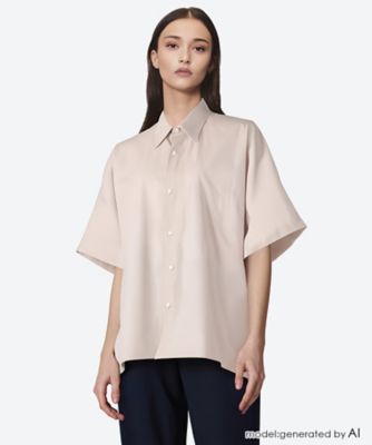 ＜nonnotte (Women)＞シャツ　Ｄｒａｐｉｎｇ　Ｓｈｉｒｔ　Ｔｙｐｅ　Ｂ