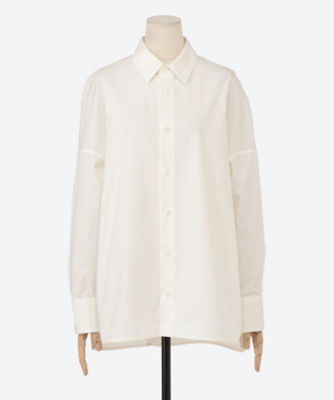 ＜三越伊勢丹/公式＞ nonnotte (Women)/ノノット シャツ Draping Shirt Type A White トップス【三越伊勢丹/公式】