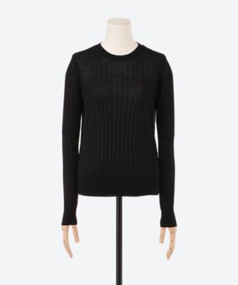 【美品/24年モデル】スローン 18Gワイドリブ ウール×シルク スキッパー 美品/24年モデル】スローン 18Gワイドリブ ウール×シルク