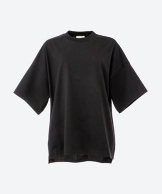 ＜BLAMINK (Women)＞コットンクルーネックオーバースリーブＴシャツ