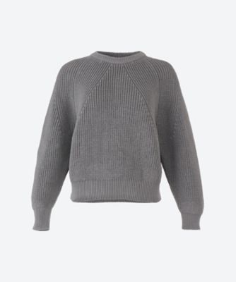 ＜BATONER (Women)＞セーター　ＳＩＧＮＡＴＵＲＥ　ＣＲＥＷ　ＮＥＣＫ