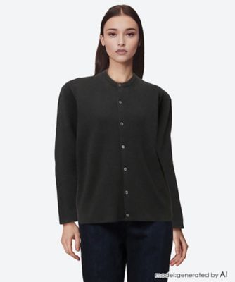 ＜BATONER (Women)＞カーディガン　ＳＭＯＯＴＨ　ＣＲＥＷ　ＮＥＣＫ　ＣＡＲＤＩＧＡＮ