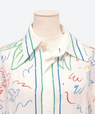シャツ　ＣＵＢＡＮ　ＣＯＬＬＡＲ　ＬＯＮＧ　ＳＬＥＥＶＥ　ＳＨＩＲＴ　ＣＲＡＹＯＮ　ＴＥＮＮＩＳ　ＣＬＵＢ