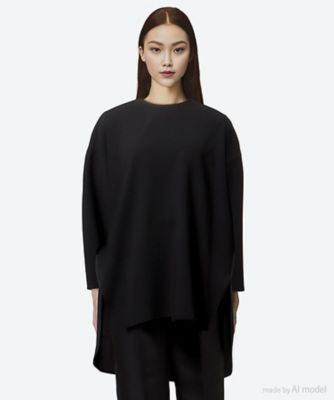 ＜DOMELLE (Women)＞ブラウス　ＢＡＣＫ　ＲＯＵＮＤ　ＨＥＭ　ＢＬＯＵＳＥ