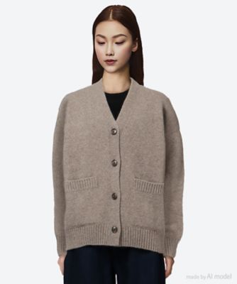 驚きの価格 5G天竺モンゴルヤク (Women SLOANE | Vネックカーディガン トップス