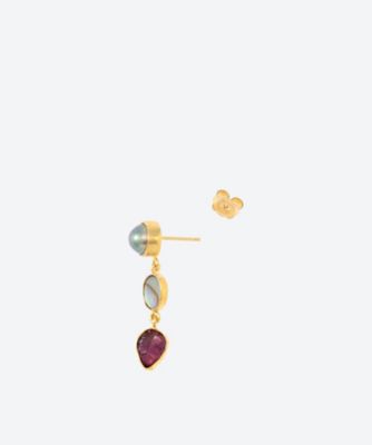 ピアス　ＴＨＲＥＥ　ＣＨＡＲＭ　ＭＯＶＩＮＧ　ＤＲＯＰ　ＥＡＲＲＩＮＧＳ　Ｅ－３ＣＭＤ３