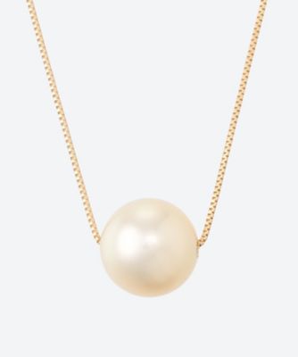 ＜GIGI (Women)＞ネックレス　Ｇｏｌｄ　ｌｉｎｅ　ｐｅａｒｌ　ｎｅｃｋｌａｃｅ　（ｗｉｔｈ　ａｄｊｕｓｔｅｒ）