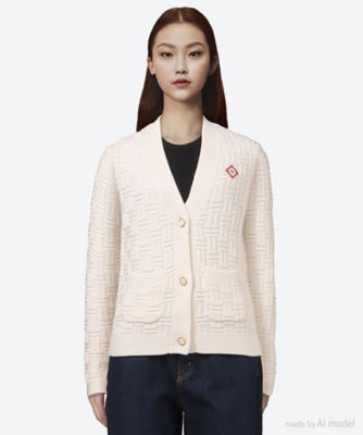 カーディガン COLUMN STITCH CARDIGAN 