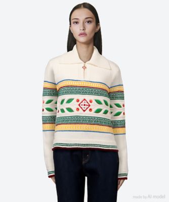 ＜CASABLANCA (Women)＞カーディガン　ＬＡＵＲＥＬ　ＯＬＹＭＰＩＱＵＥ　ＪＵＭＰＥＲ