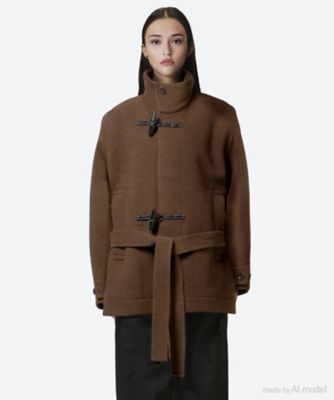 ＜LEMAIRE (Women)＞コート　ＳＨＯＲＴ　ＢＡＴＨＲＯＢＥ　ＤＵＦＦＬＥ　ＣＯＡＴ　ＷＩＴＨ　ＣＯＮＴＲＡＳＴ　ＳＴＩＴＣＨ