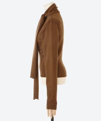 カーディガン　ＴＷＩＳＴＥＤ　ＣＡＲＤＩＧＡＮ　ＷＩＴＨ　ＳＣＡＲＦ