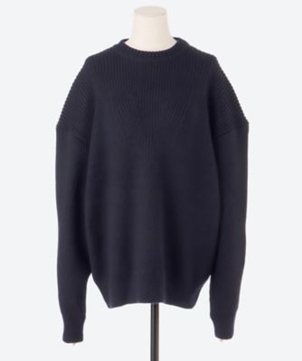 セーター　７Ｇ　２ｘ２　Ｒｉｂｂｅｄ　Ｃｒｅｗｎｅｃｋ　Ｐｕｌｌｏｖｅｒ