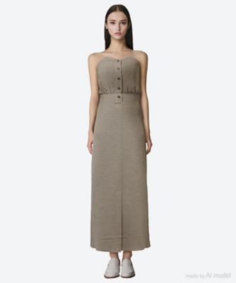 ＜LOWER (Women)＞ドレス　１４Ｇ　Ｔｕｃｋｅｄ　＆　Ｓｍｏｏｔｈ　Ｂａｒｅ　Ｔｏｐ　Ｄｒｅｓｓ