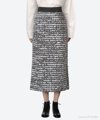 ＜DOMELLE (Women)＞スカート　ＬＩＮＴＯＮ　ＩＰＧ　ＳＫＩＲＴ