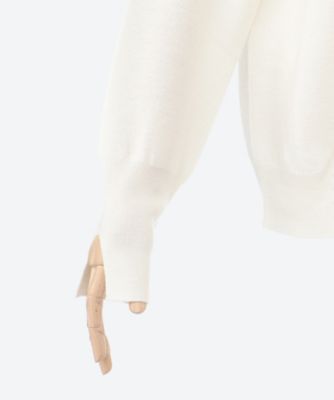 OVERSIZE HIGH COLLAR FINE KNIT TOP