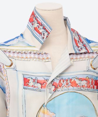 ブラウス　ＬＯＮＧ　ＳＬＥＥＶＥ　ＣＵＢＡＮ　ＣＯＬＬＡＲ　ＳＨＩＲＴ　Ｕ―ＷＰＳ２５―ＳＨ―００６―０２