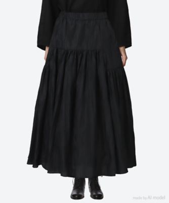 ＜DOMELLE (Women)＞スカート　ＲＡＮＤＯＭ　ＰＬＥＡＴＥＤ　ＳＫＩＲＴ　Ａ３１５１ＦＳ　００６