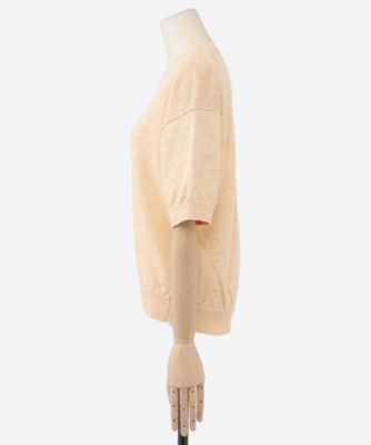 セーター　ＷＡＳＨＥＤ　ＨＩＧＨ　ＣＯＵＮＴ　ＬＩＮＥＮ　ＣＲＥＷ　ＮＥＣＫ　Ｓ／Ｓ　ＢＮ―２５ＳＬ―０２３